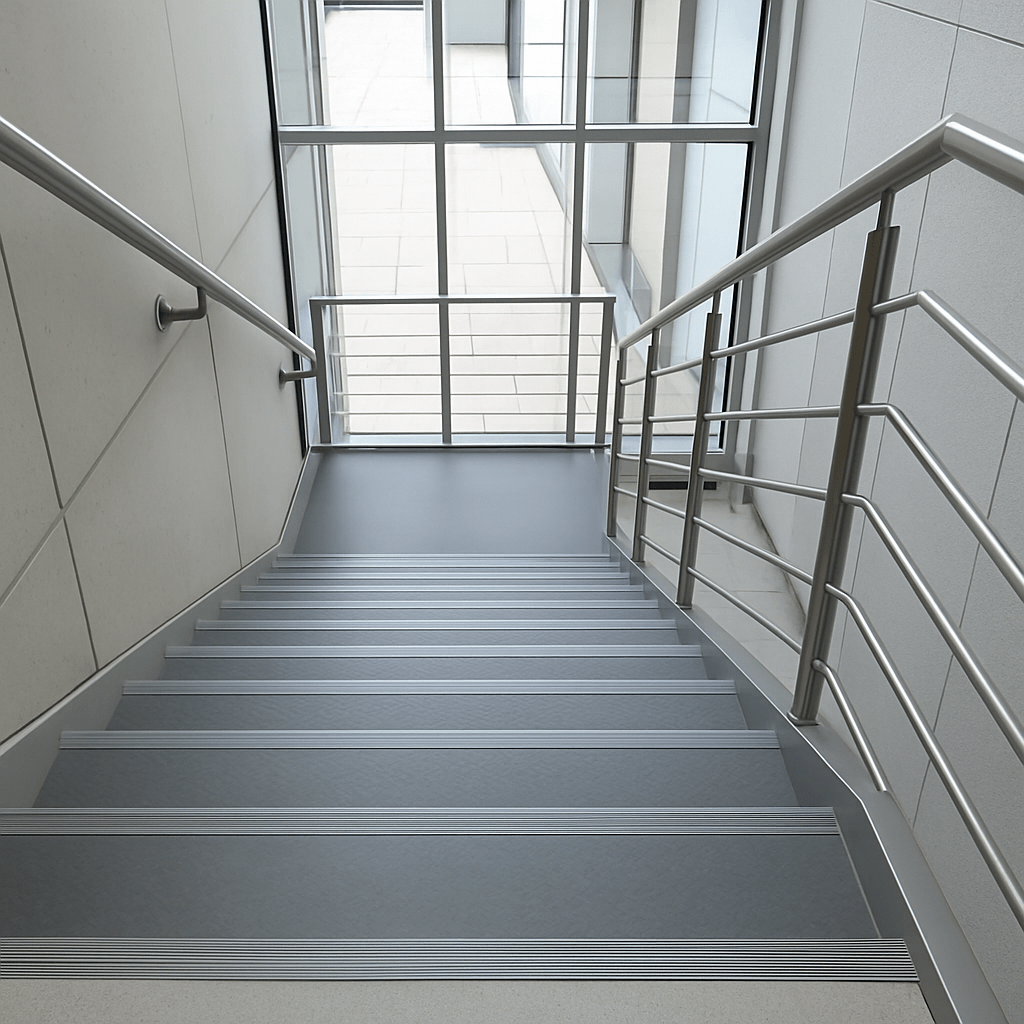 GRADA ANGULO NARIZ GOMA 70X25 / 1MT (50mts) 0