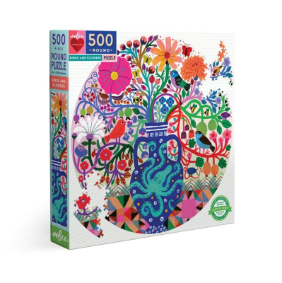 Eeboo: Birds & Flowers (500 pcs)