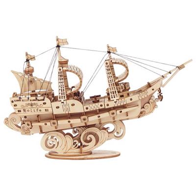 Sailing ship - Puzzle 3D Madera