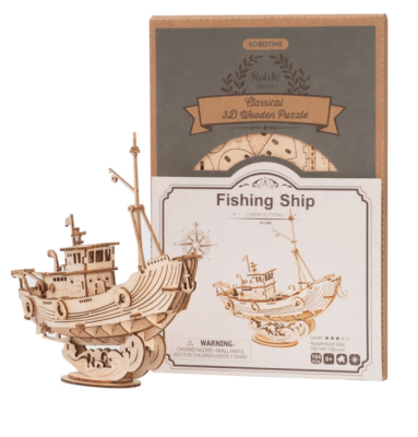 Barco Pesquero - Puzzle 3D