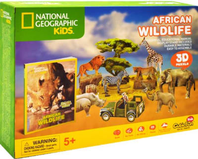Animales de Africa - Puzzle 3D
