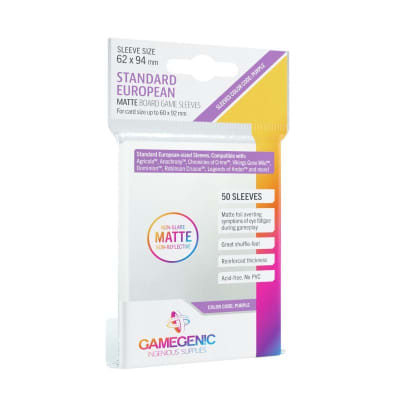 Protectores Gamegenic Standard European (62x94mm)