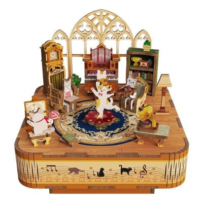 Cats Family Music Box