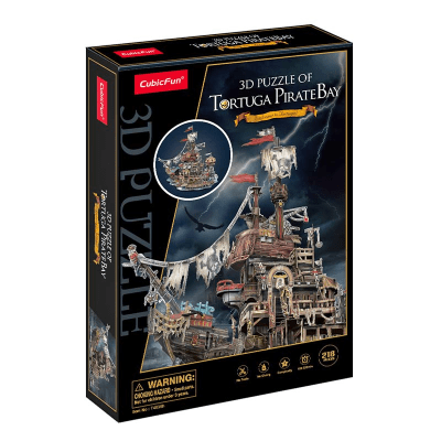 Isla Tortuga Pirata Bay Armable Puzzle 3D 218 Piezas