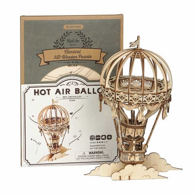 Hot Air Balloon - Armable de madera