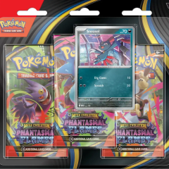 Pokemon TCG - Mega Evolution Phantasmal Flames - 3 Pack Blister - Inglés 0