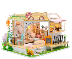 Cat Cafe Garden - Casita Miniatura 0