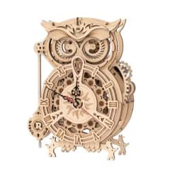 Reloj de Búho - Puzzle 3D Madera 0