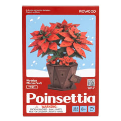 Wooden Bloom Craft Poinsettia 0