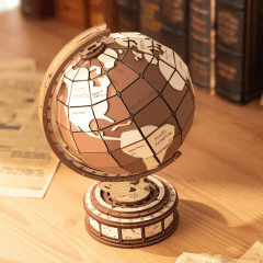 Globo Terráqueo Global Wonders Armable Mecánico Robotime 2