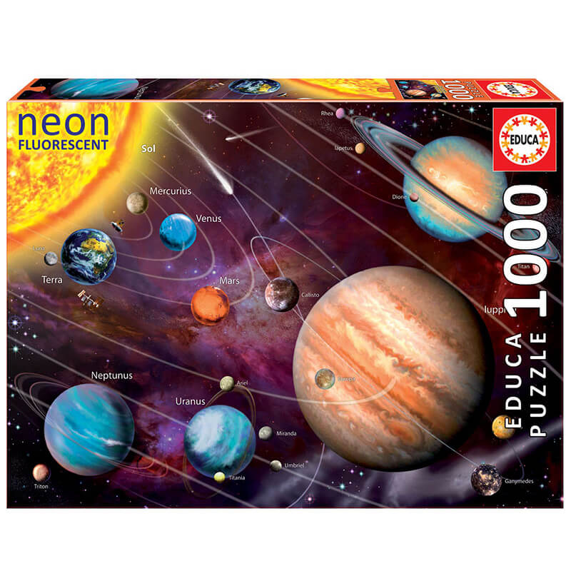 Educa: Sistema solar NEON - Puzzle 2D1