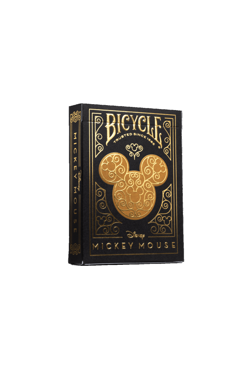 Bicycle Disney Mickey Mouse Inspired Black and Gold Playing Cards3
