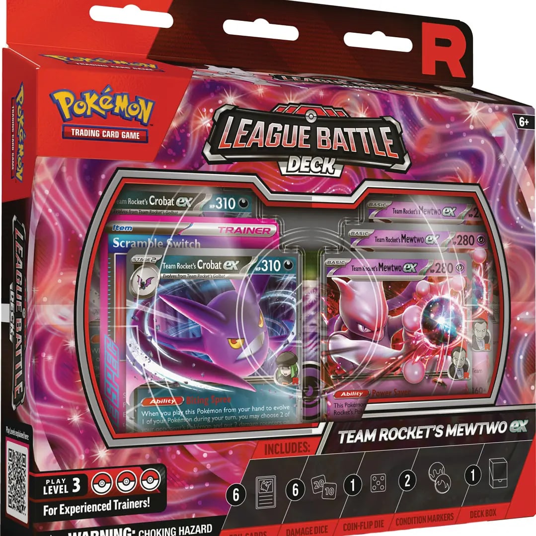 Pokemon TCG Team Rocket's Mewtwo ex League Battle Deck1