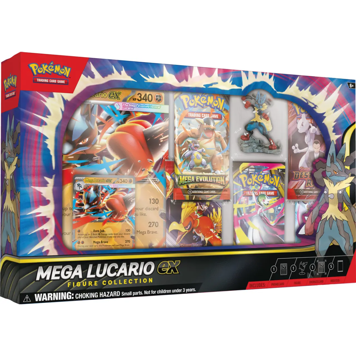 Pokemon TCG - Mega Evolution - Mega lucario EX Figure Collection - Inglés1