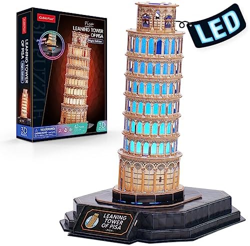 Torre de Pisa - Puzzle 3D LED (42 pcs)1