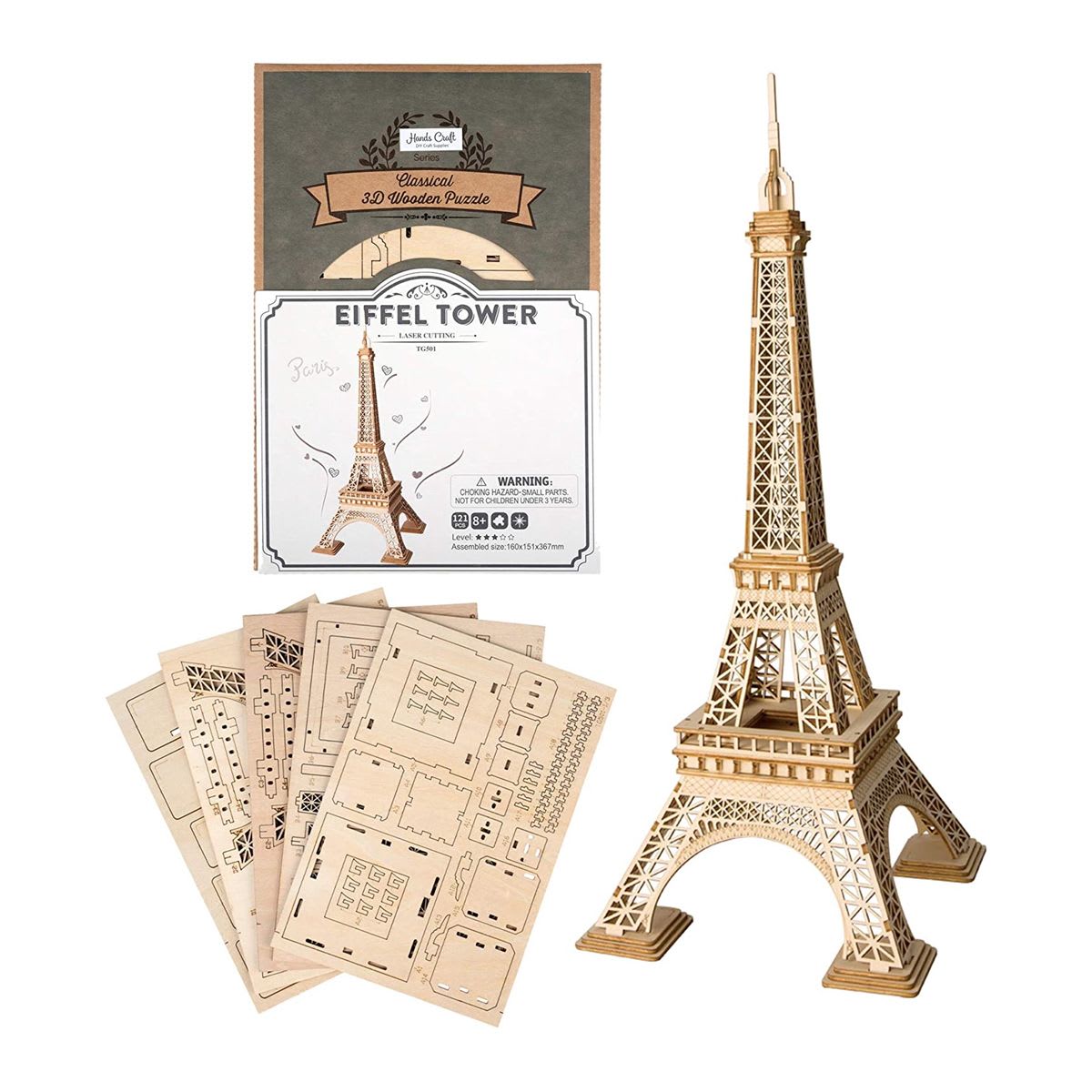 Torre Eiffel - Armable de Madera2