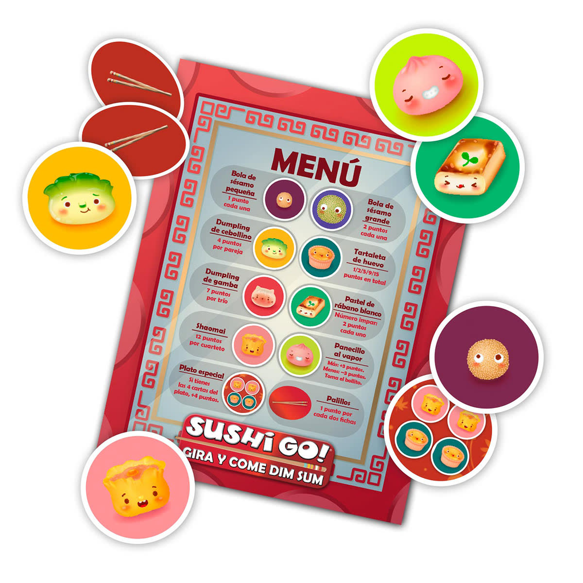 Sushi Go! Gira y Come Dim Sum3