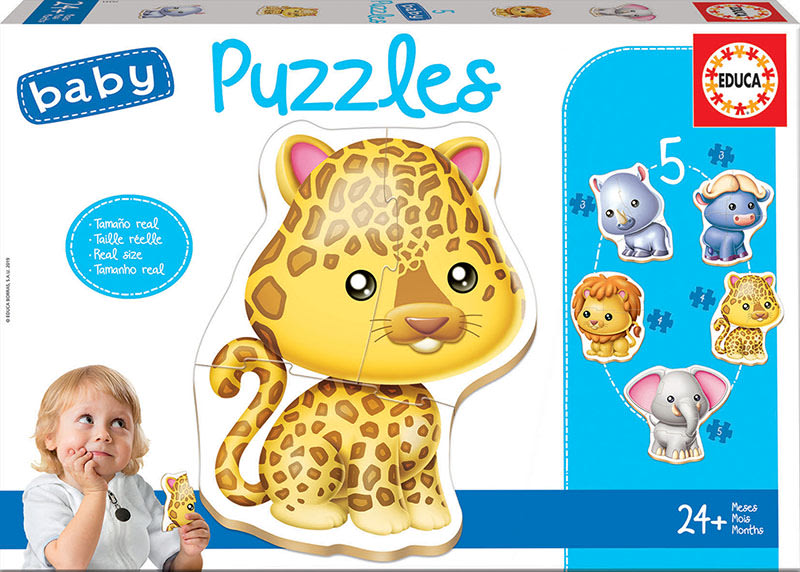 Educa: Animales salvajes Puzzle Progresivo 5 en 11