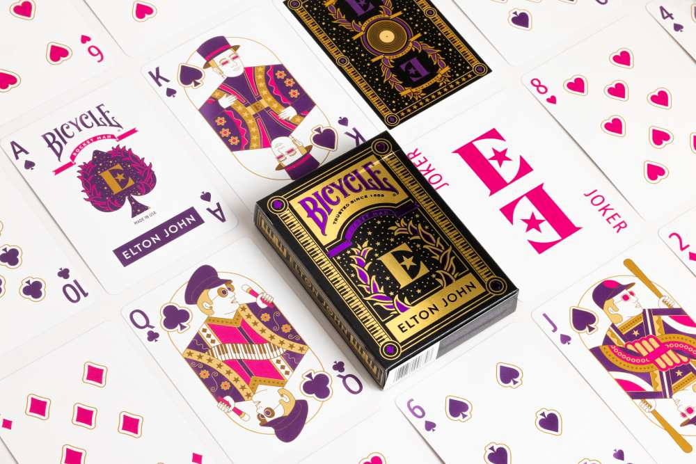 Bicycle Elton John Purple Playing Cards1