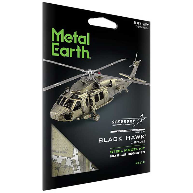 Black Hawk - Puzzle 3D Metal2