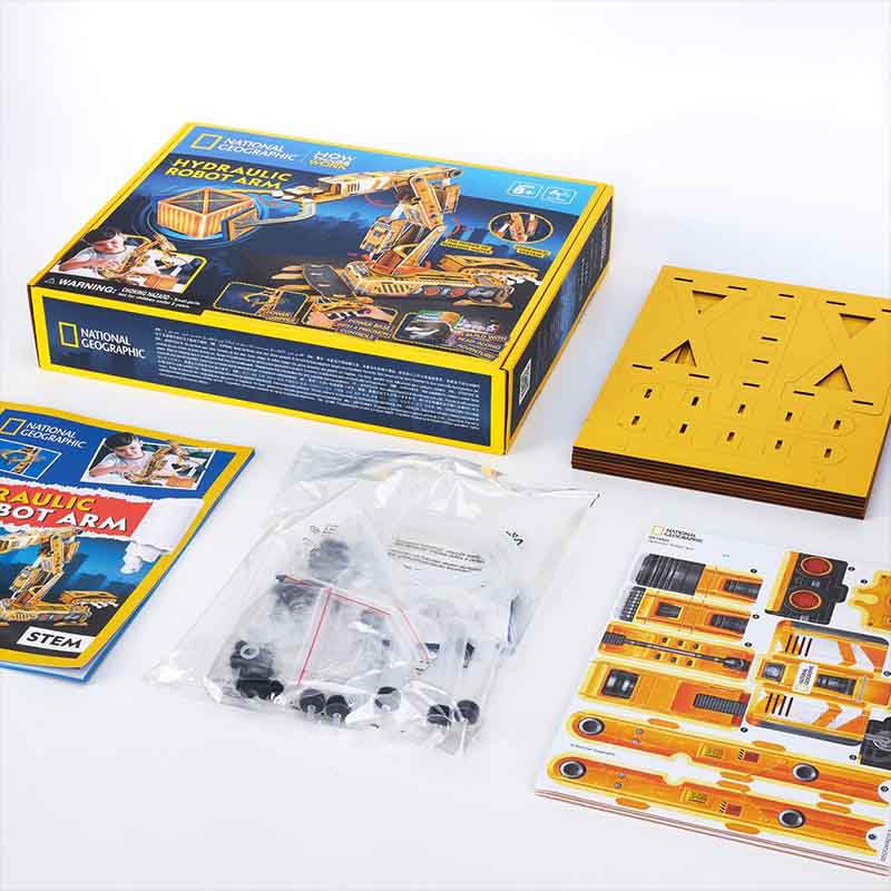 Brazo robótico hidráulico puzzle 3D Cubicfun Natgeo3