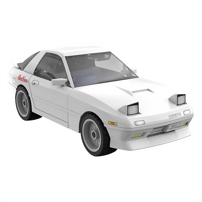 Initial D Mazda RX-7 FC3S Armable 66 Piezas Escala 1:351