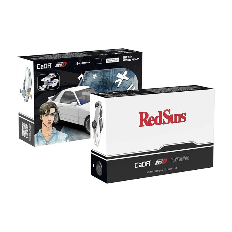 Initial D Mazda RX-7 FC3S Armable 66 Piezas Escala 1:352