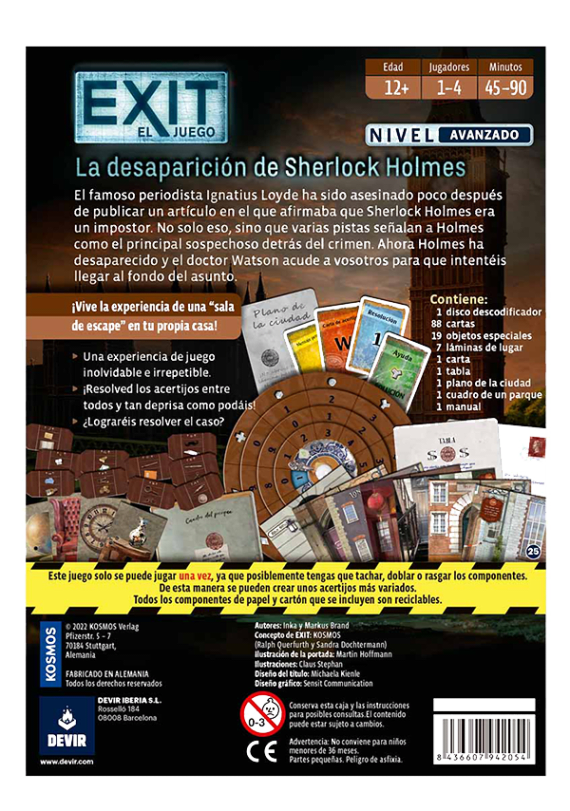 Exit: La desaparición de Sherlock Holmes2