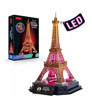 Torre Eiffel - Puzzle 3D LED (51 pcs)1