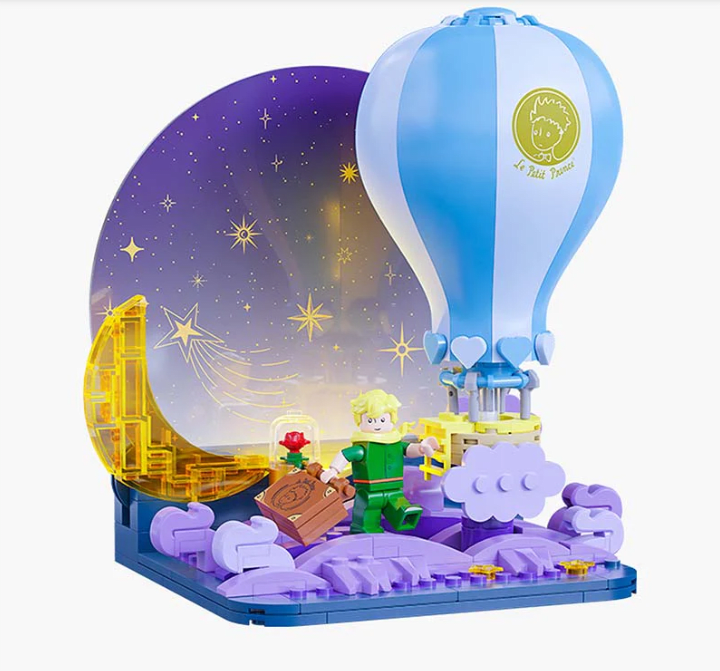 El principito - Globo Aerostatico LED Armable 3D1