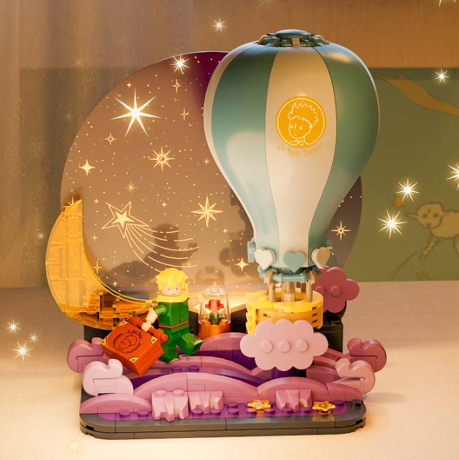 El principito - Globo Aerostatico LED Armable 3D2