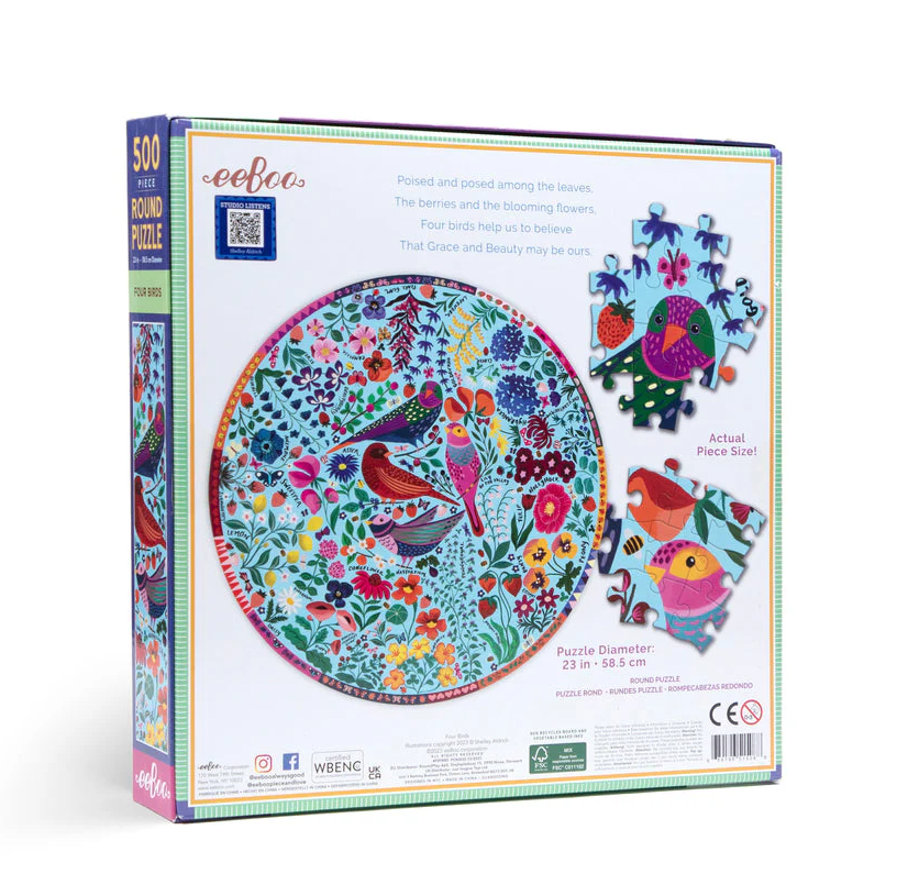 Eeboo: Four Birds (500 pcs)2