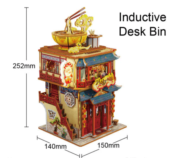 Desk Bin A Bite of Sichuan Papelero Automático5