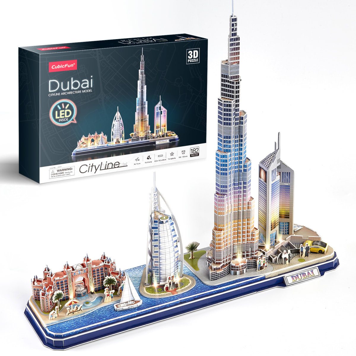 LED City Line Dubai - Puzzle 3D1