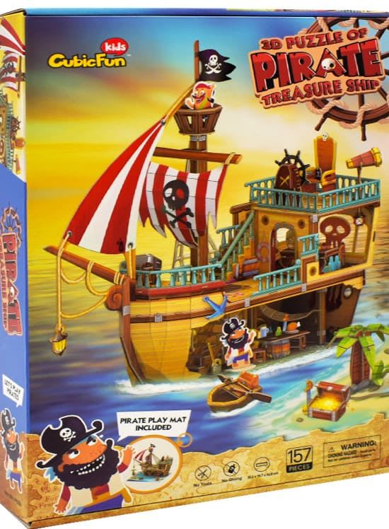 Barco Pirata Barba Negra - Puzzle 3D1