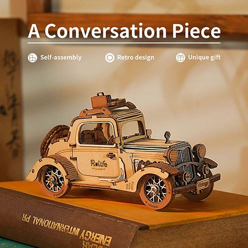 Auto Antiguo - Puzzle 3D1