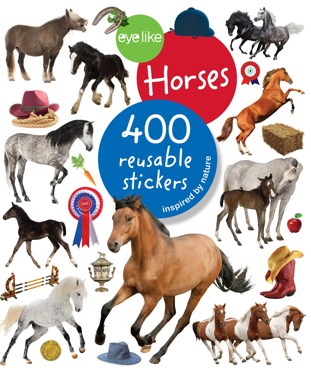 Libro Eyelike Stickers: Caballos1