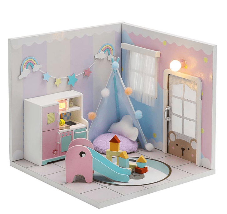 Rainbow House - Casita Miniatura1