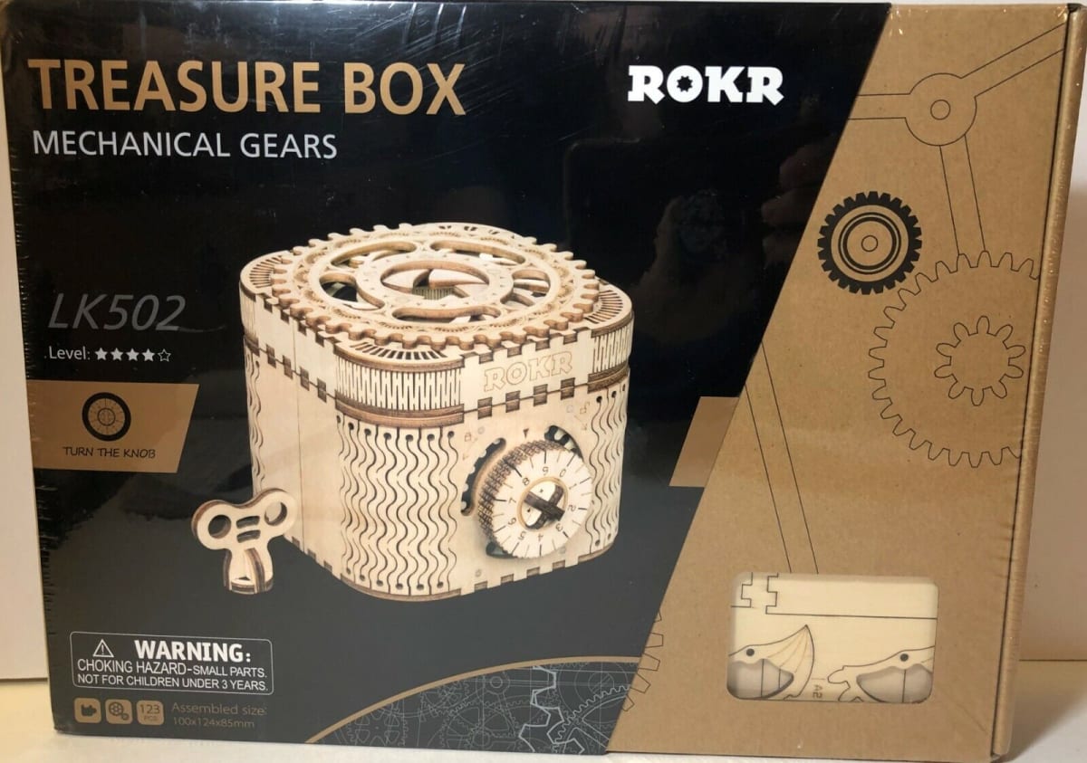 Caja del Tesoro de Madera - Puzzle 3D1