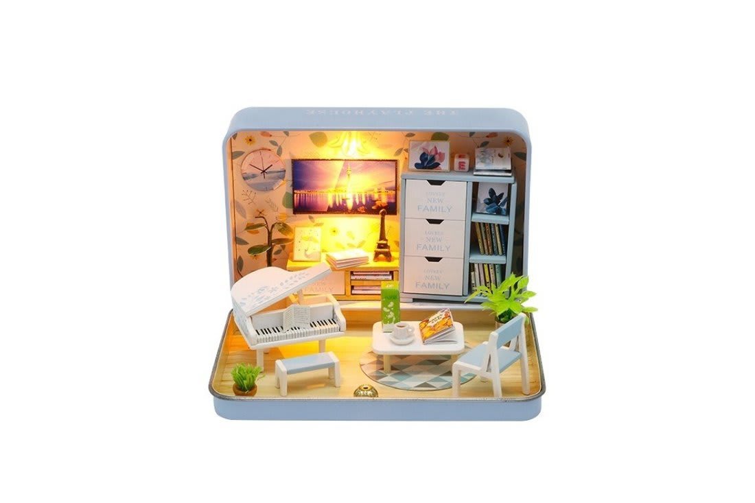 Hapiness Theater - Casita Miniatura Cajita de Lata1