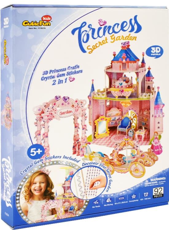 Castillo de Princesa Armable Secret Garden - Puzzle 3D1
