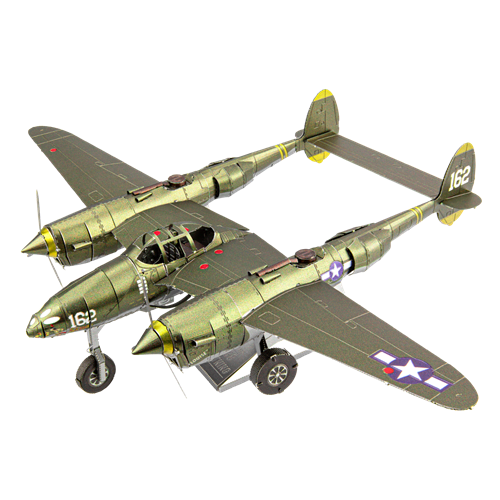 P-38 Lightning - Puzzle 3D Metal1