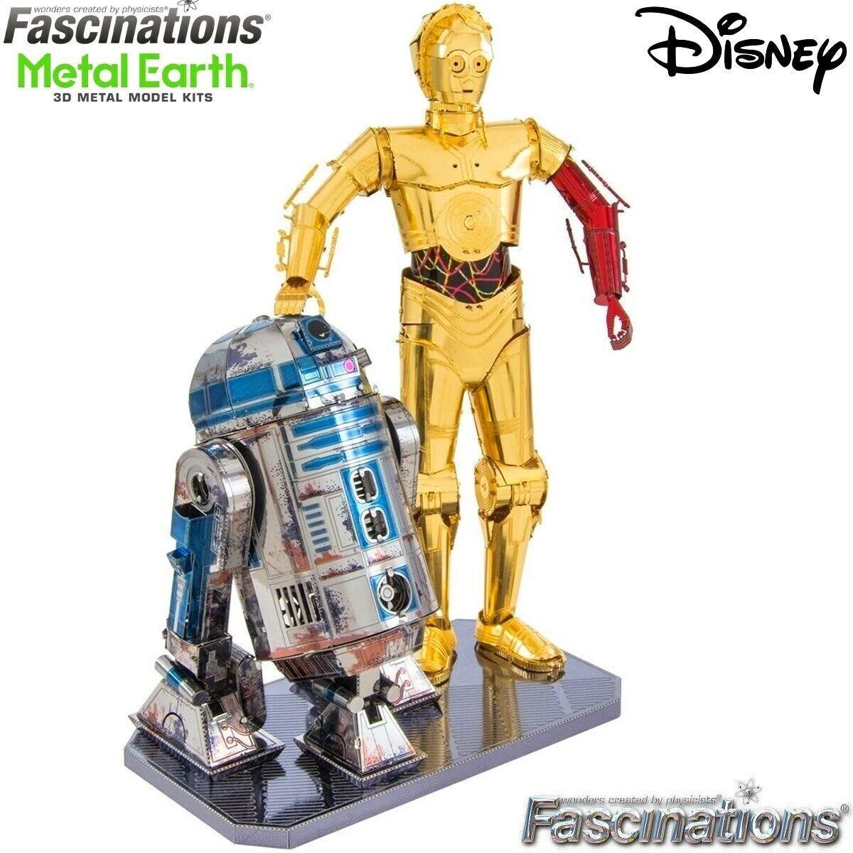 R2-D2 y C-3PO - Puzzle 3D Metal1