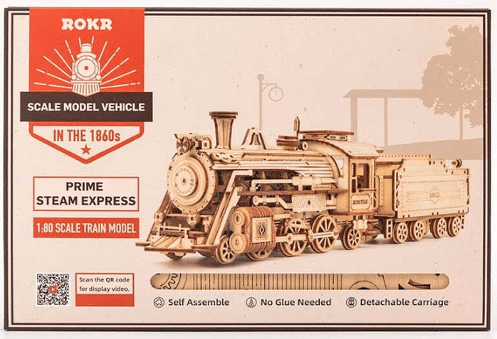 Tren Locomotora - Puzzle 3D Madera1