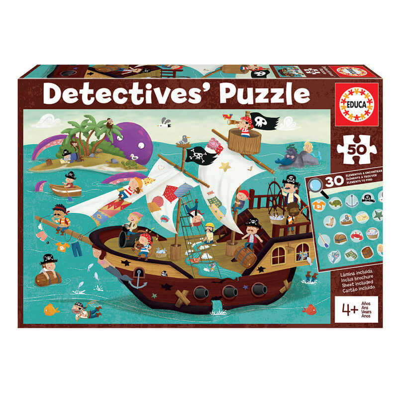 Educa: Puzzle de Observación Piratas - Puzzle 2D1