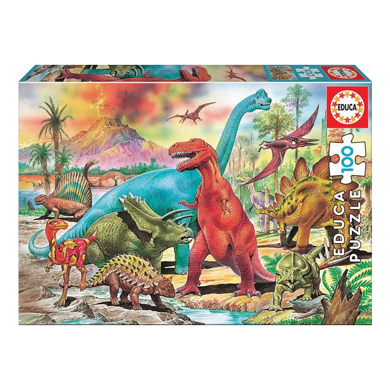 Educa: Dinosaurios (100 pcs) - Puzzle 2D1