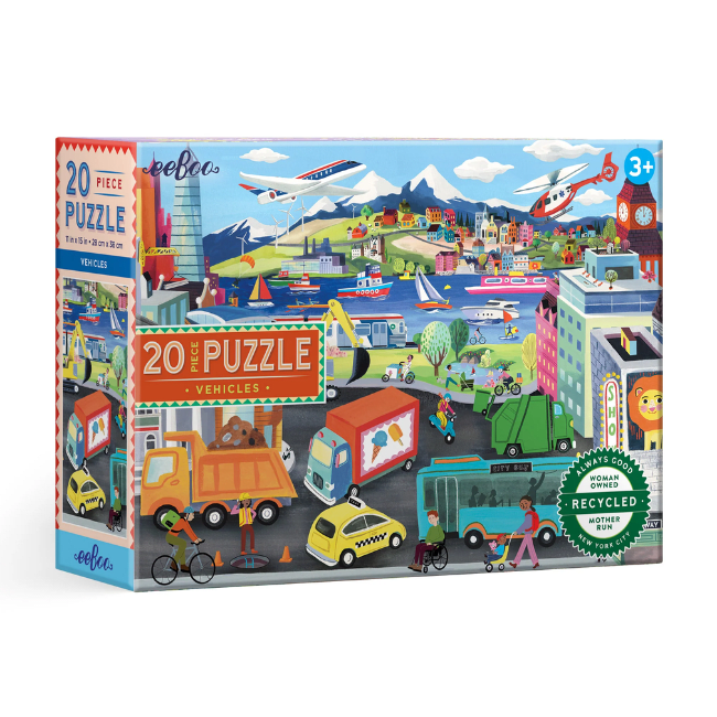 Eeboo: Vehicles (20 pcs)1