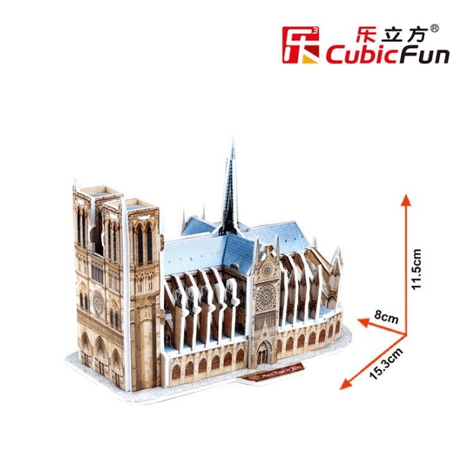 Notre Dame - Puzzle 3D2