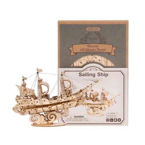 Sailing ship - Puzzle 3D Madera2