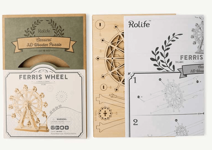 Rueda de Chicago de Madera Armable2